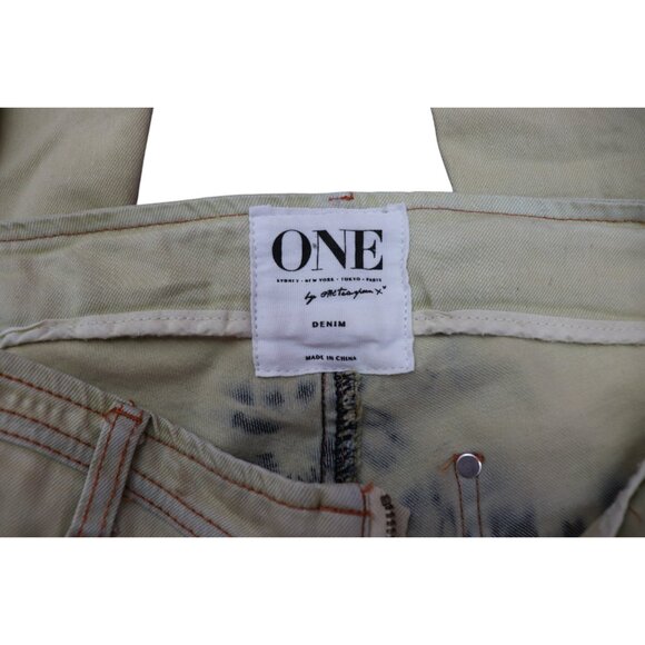 ONE TEASPOON Ziggy Tie Dye Bleach Flare Bellbottom Jeans 28 - Picture 10 of 10